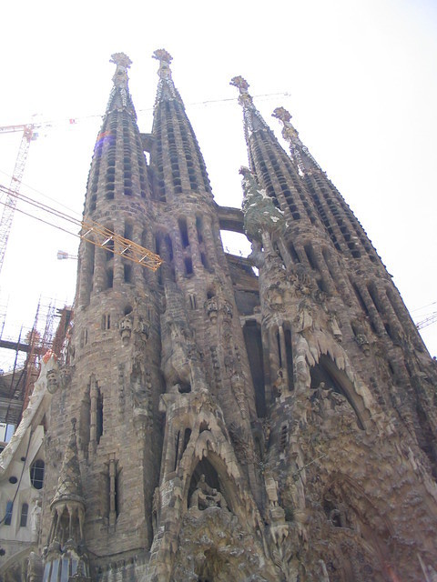34 Some towers La Sagrada Familia