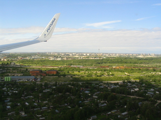 55 Tallinn from the plane
